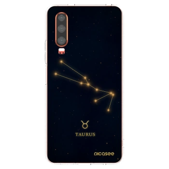 Picasee silikónový prehľadný obal pre Huawei P30 - TAURUS
