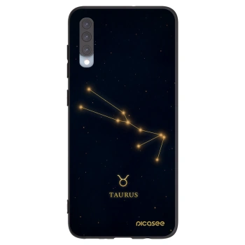 Picasee silikónový čierny obal pre Samsung Galaxy A70 A705F - TAURUS