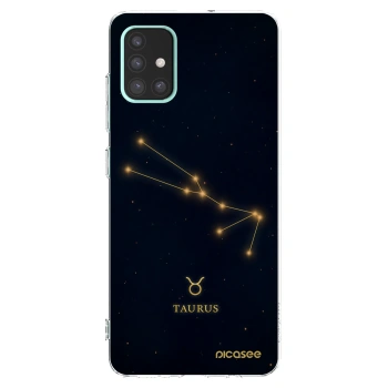 Picasee silikónový prehľadný obal pre Samsung Galaxy A51 A515F - TAURUS