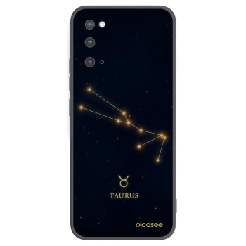 Picasee silikónový čierny obal pre Samsung Galaxy S20 G980F - TAURUS