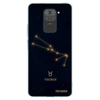 Picasee silikónový čierny obal pre Xiaomi Redmi Note 9 - TAURUS