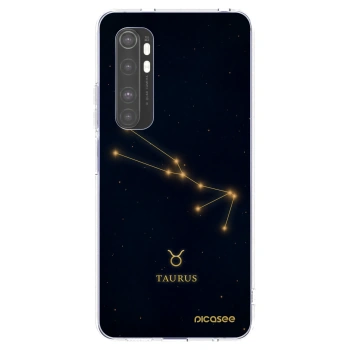 Picasee silikónový prehľadný obal pre Xiaomi Mi Note 10 Lite - TAURUS