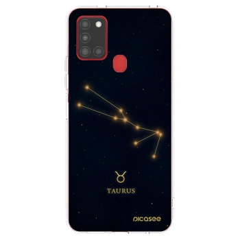 Picasee silikónový prehľadný obal pre Samsung Galaxy A21s - TAURUS