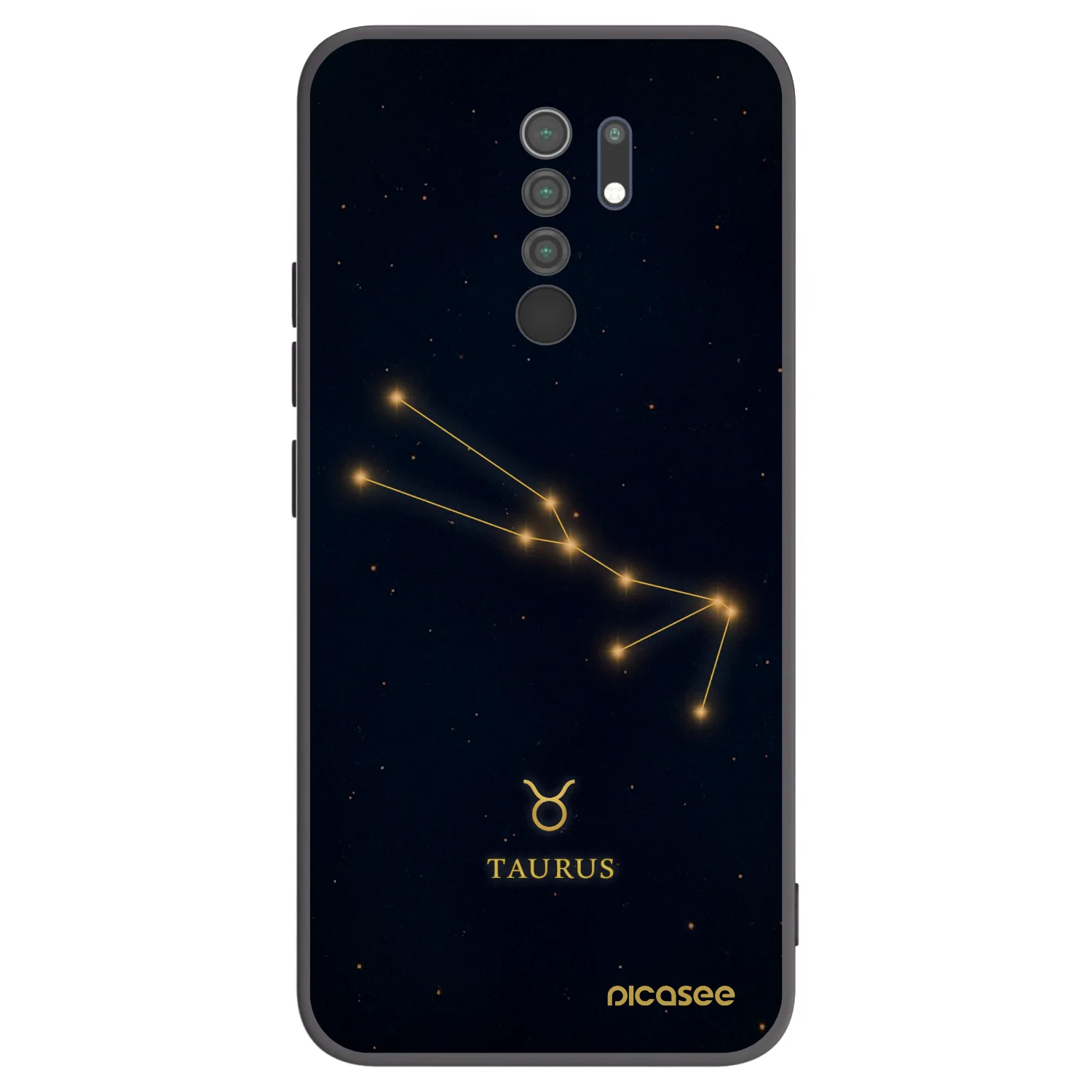Picasee silikónový čierny obal pre Xiaomi Redmi 9 - TAURUS