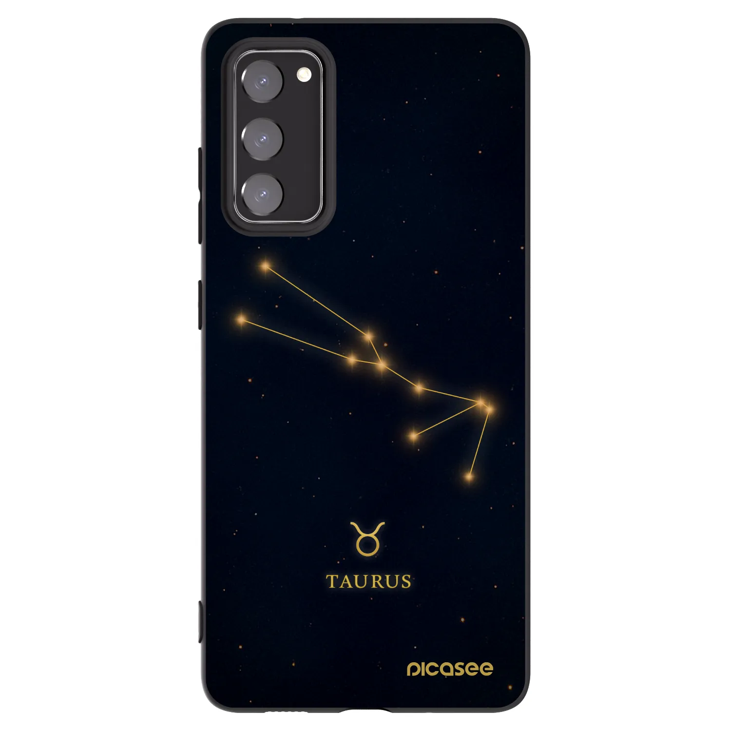 Picasee silikónový čierny obal pre Samsung Galaxy S20 FE - TAURUS