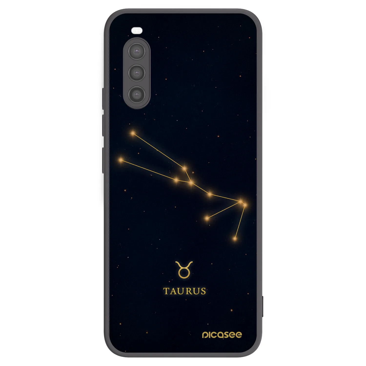 Picasee silikónový čierny obal pre Sony Xperia 10 II - TAURUS