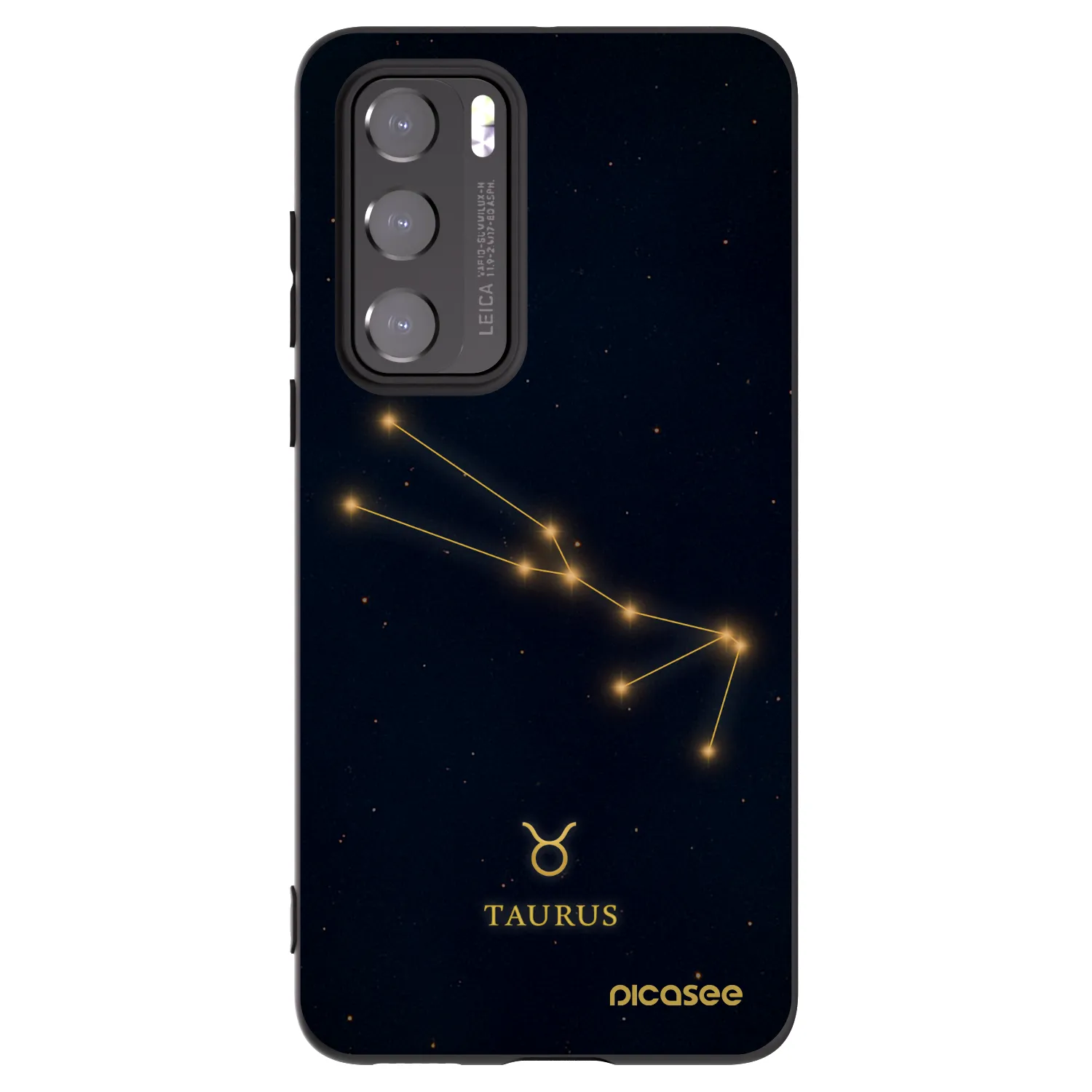Picasee silikónový čierny obal pre Huawei P40 - TAURUS