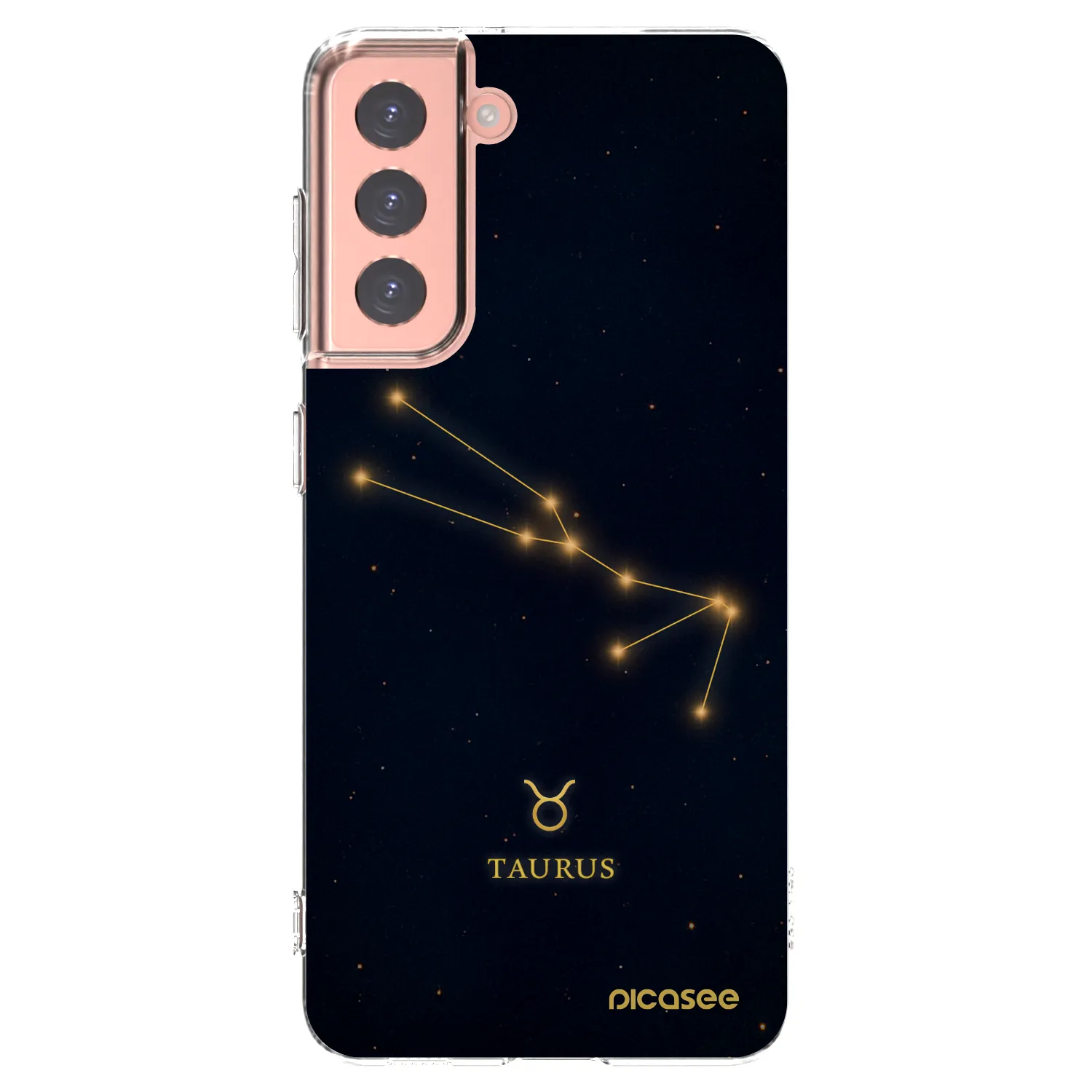 Picasee silikónový prehľadný obal pre Samsung Galaxy S21 5G G991B - TAURUS