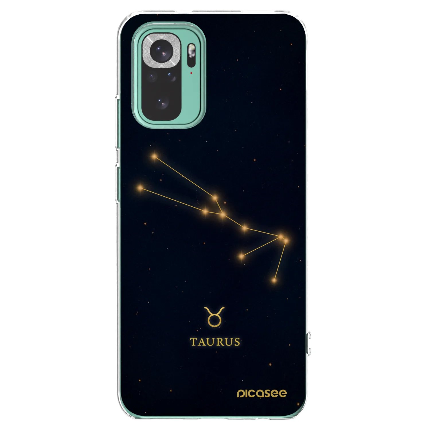 Picasee silikónový prehľadný obal pre Xiaomi Redmi Note 10 Pro - TAURUS