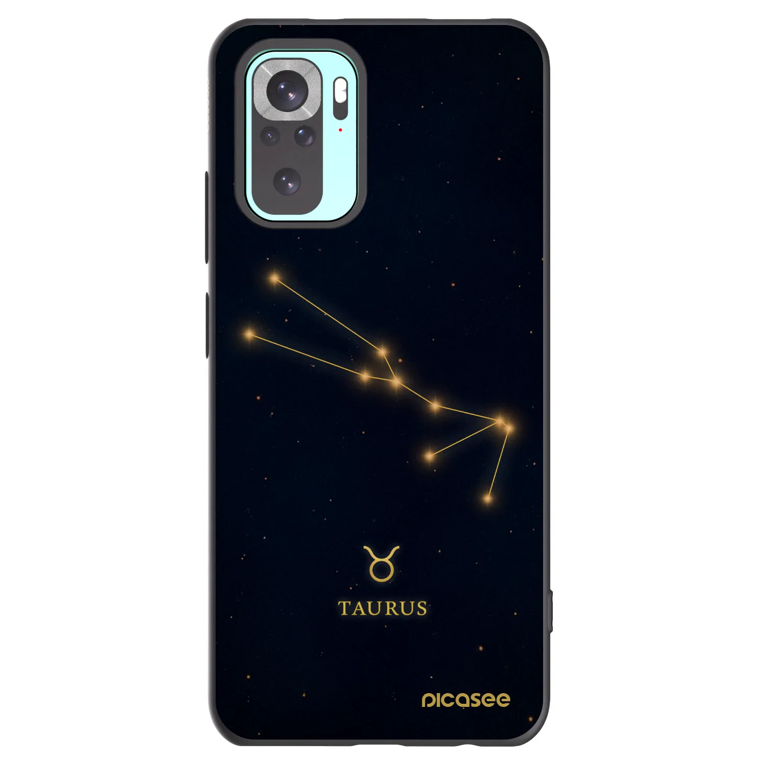 Picasee silikónový čierny obal pre Xiaomi Redmi Note 10 Pro - TAURUS