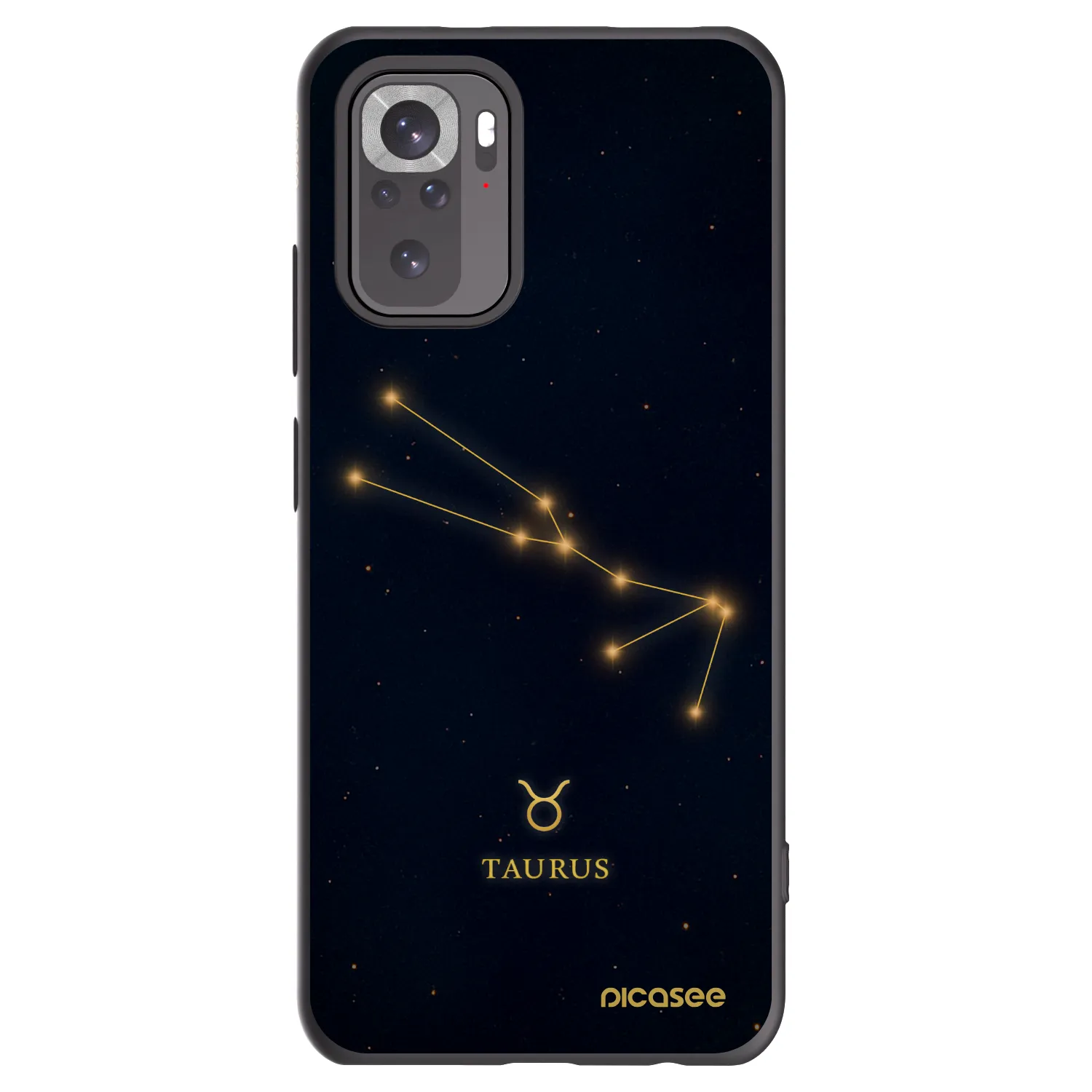 Picasee silikónový čierny obal pre Xiaomi Redmi Note 10S - TAURUS