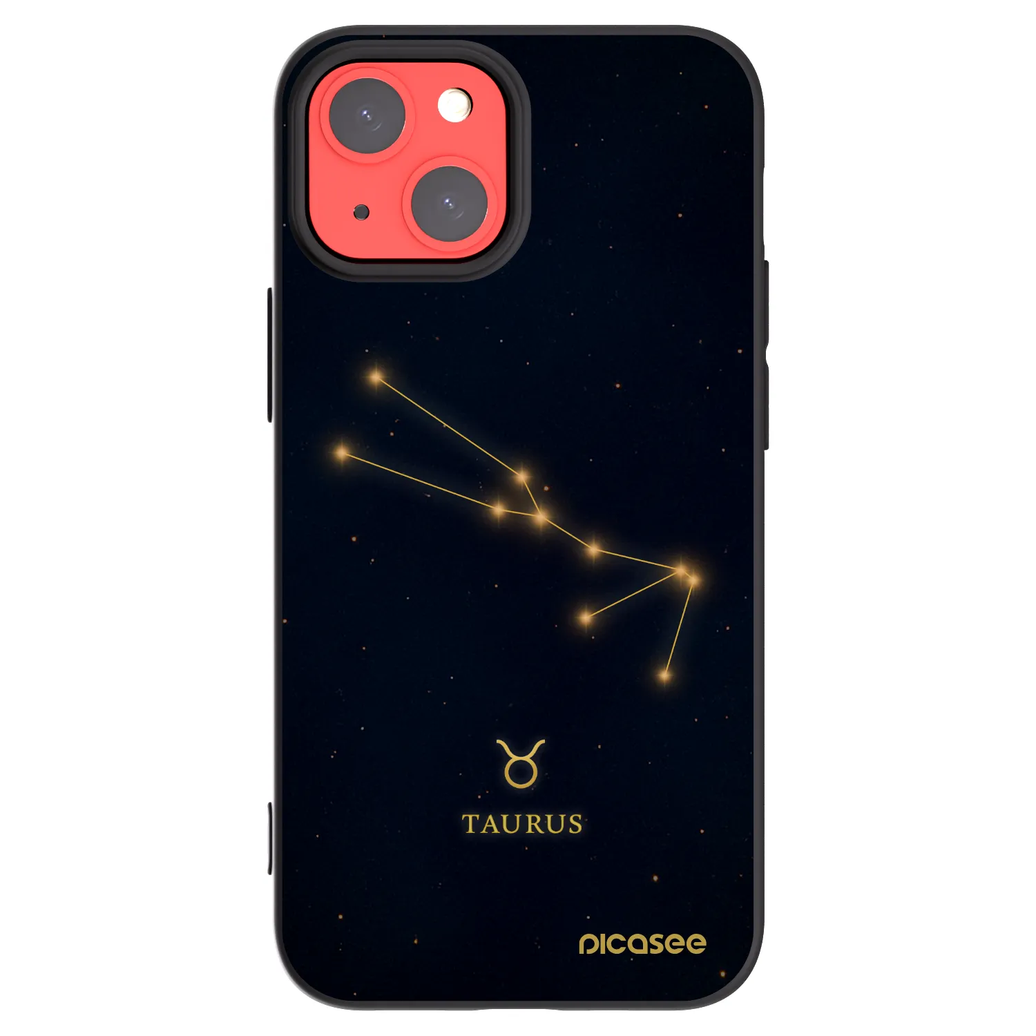 Picasee silikónový čierny obal pre Apple iPhone 13 mini - TAURUS