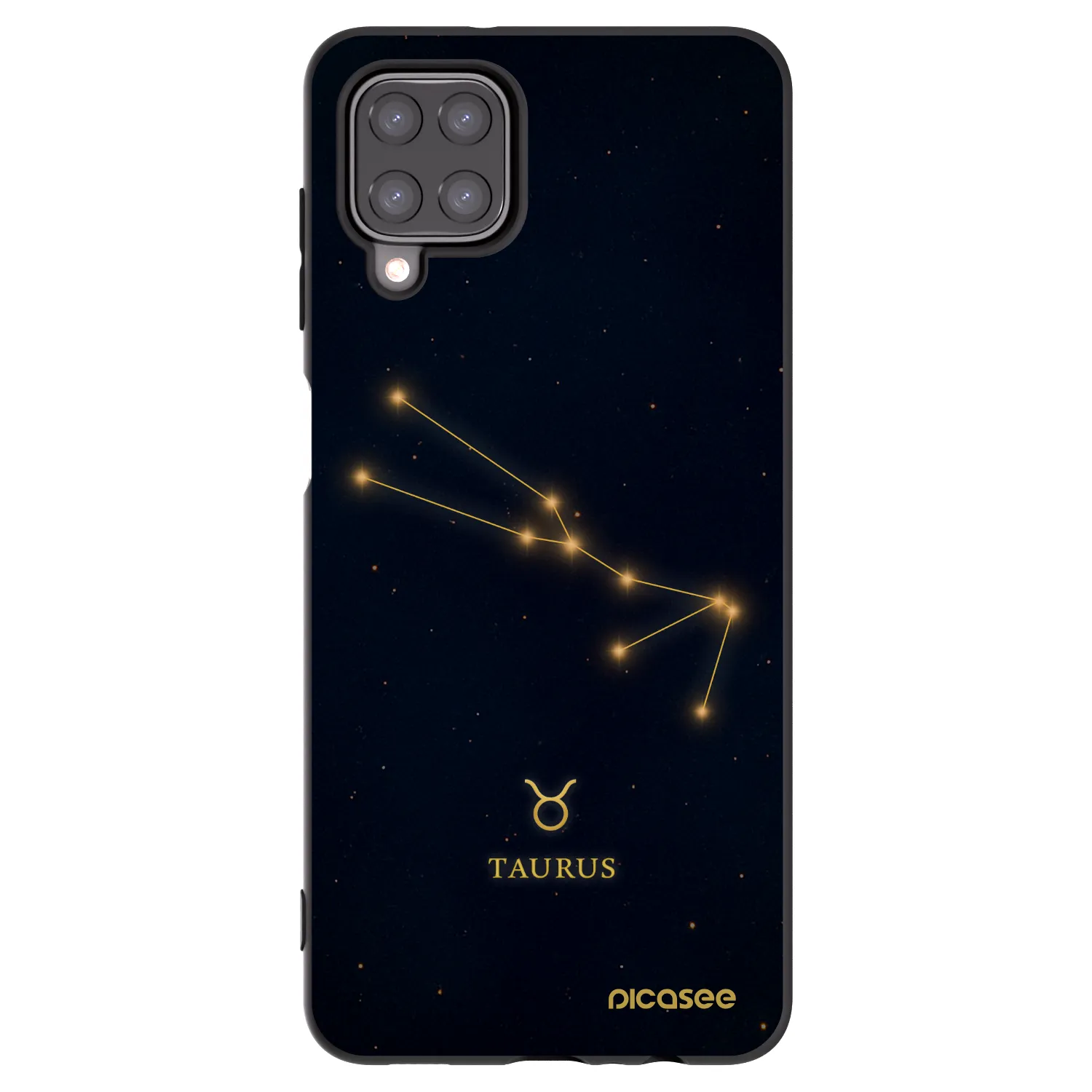 Picasee silikónový čierny obal pre Samsung Galaxy M12 M127F - TAURUS