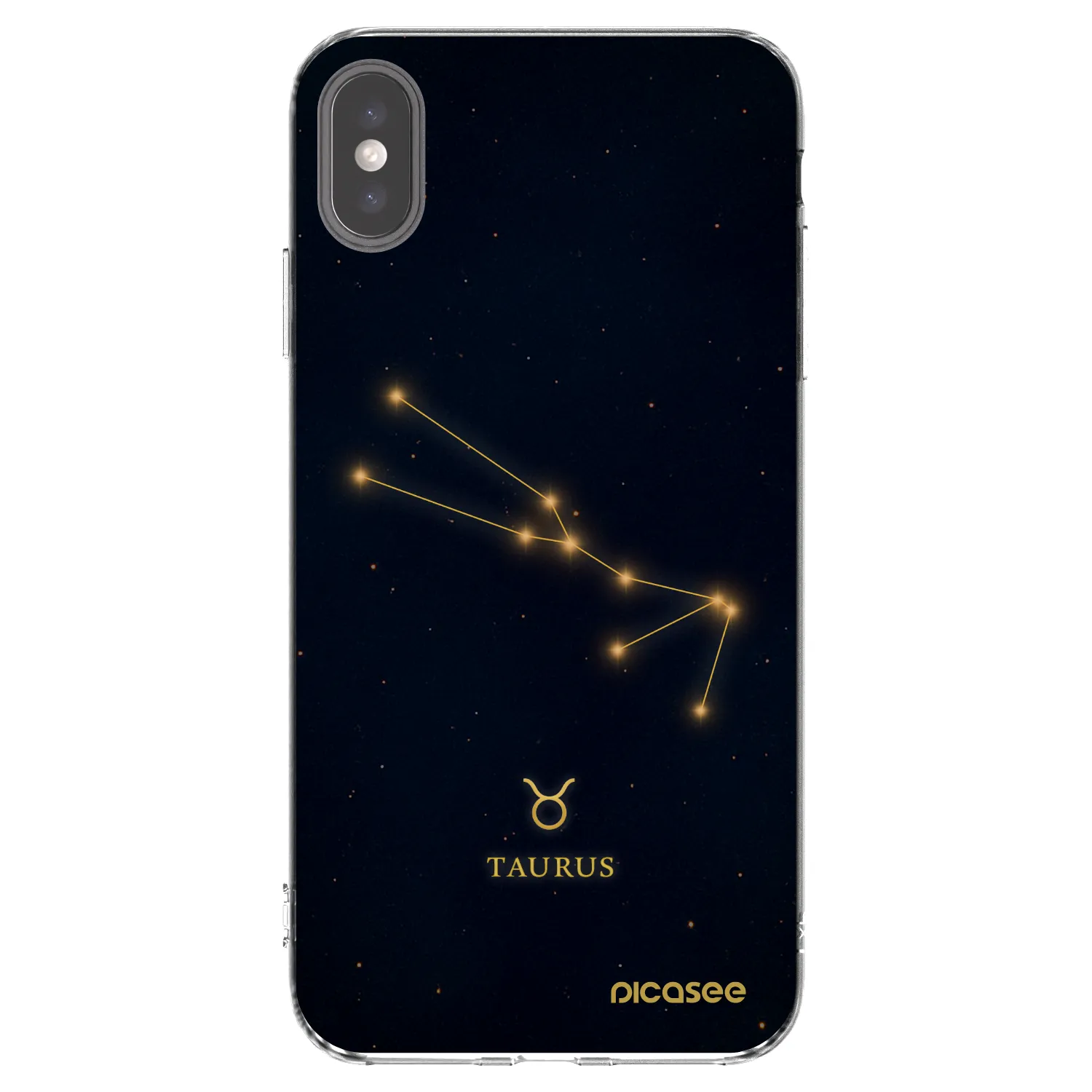 Picasee silikónový prehľadný obal pre Apple iPhone XS Max - TAURUS