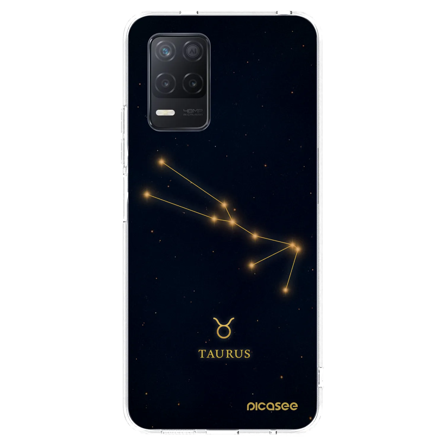 Picasee silikónový prehľadný obal pre Realme 8 5G - TAURUS