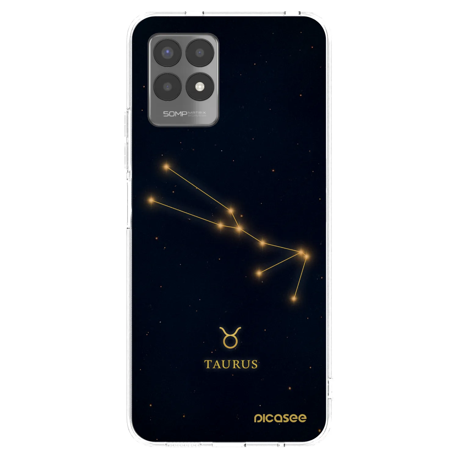 Picasee silikónový prehľadný obal pre Realme 8i - TAURUS