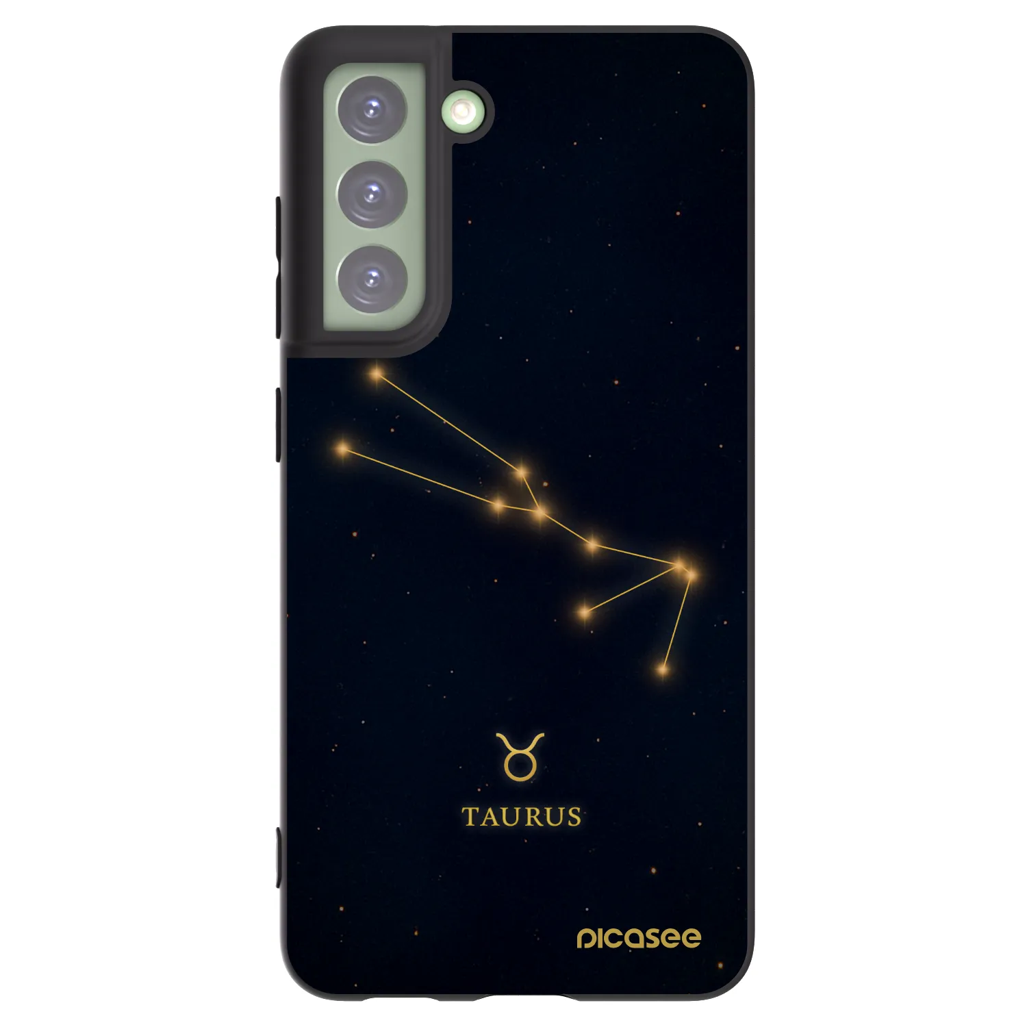 Picasee silikónový čierny obal pre Samsung Galaxy S21 FE 5G - TAURUS