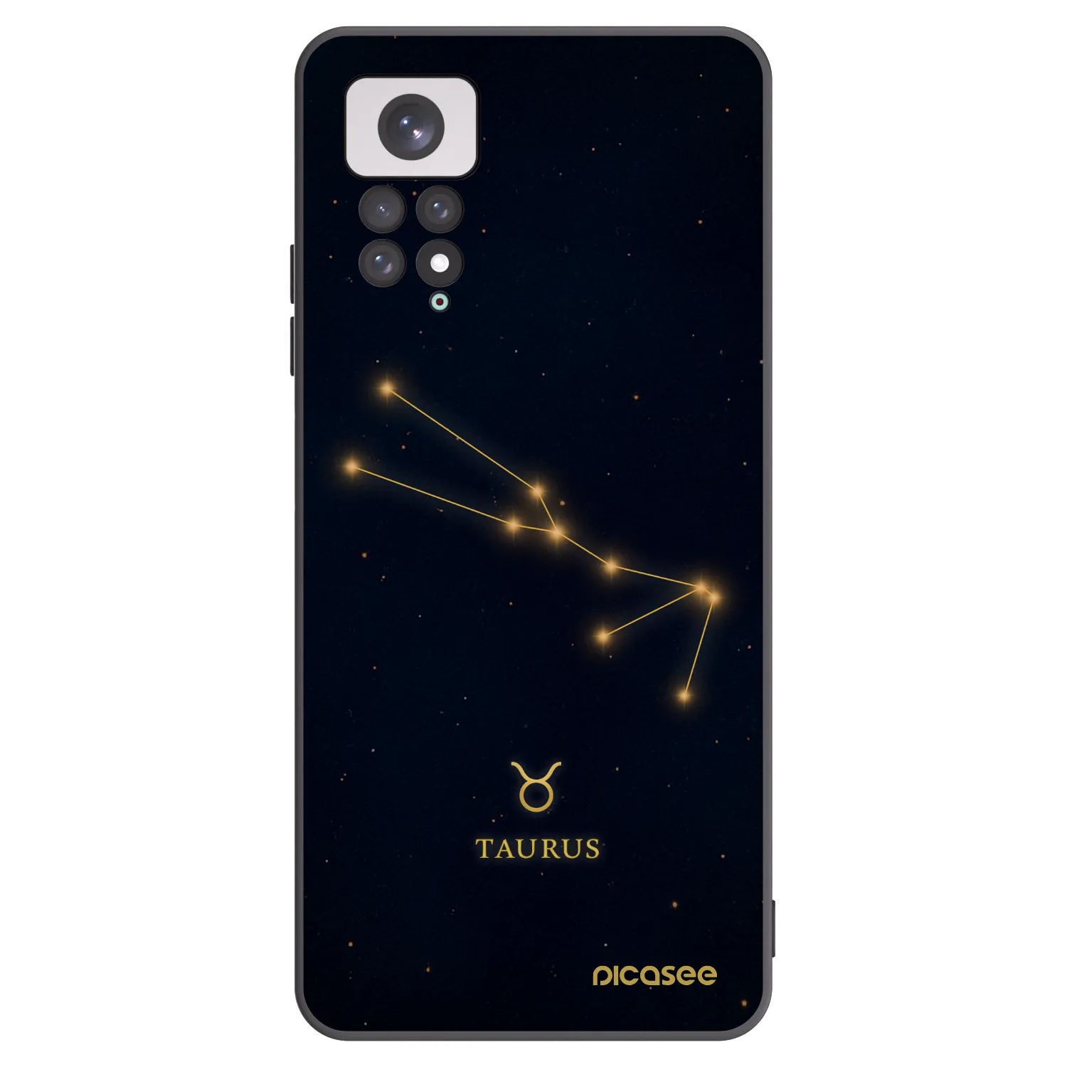 Picasee silikónový čierny obal pre Xiaomi Redmi Note 11 - TAURUS