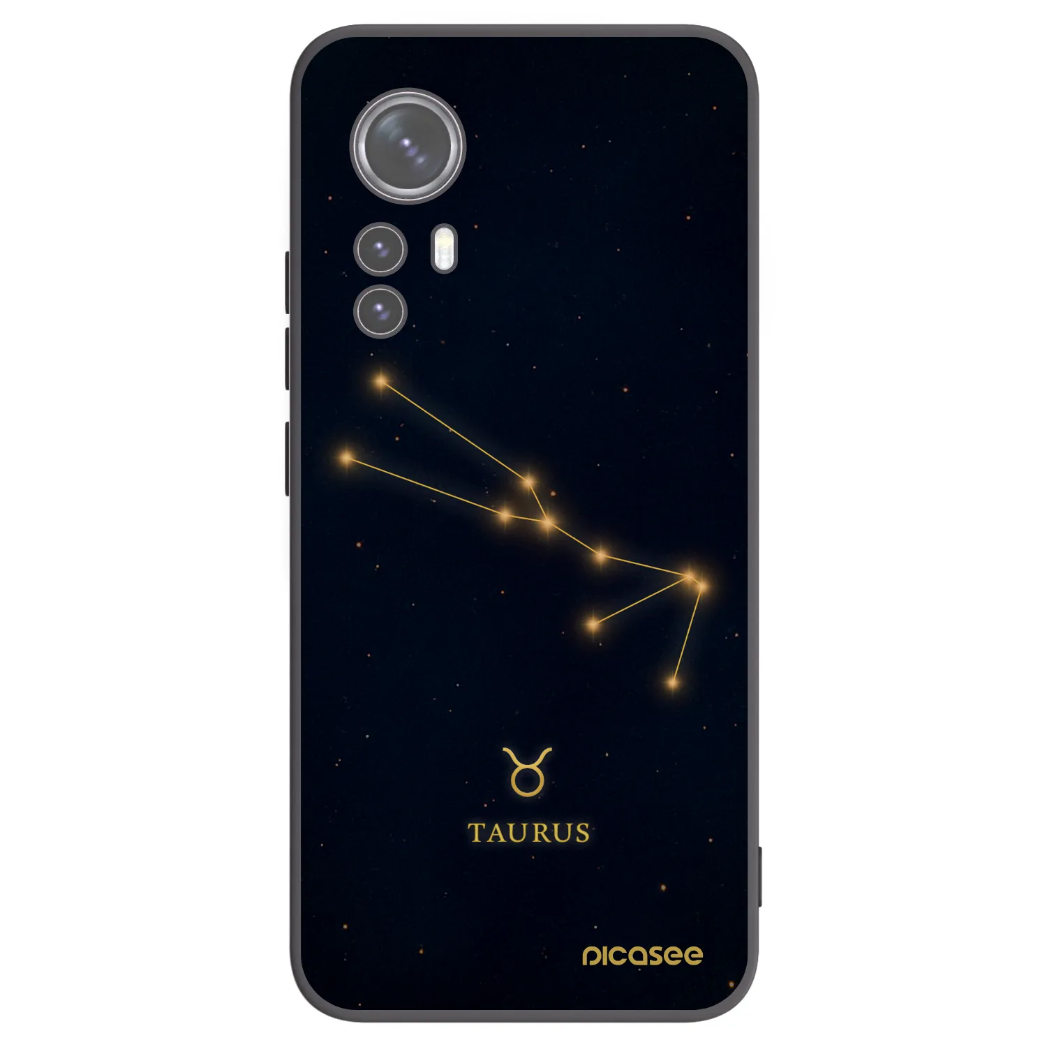 Picasee silikónový čierny obal pre Xiaomi 12 - TAURUS