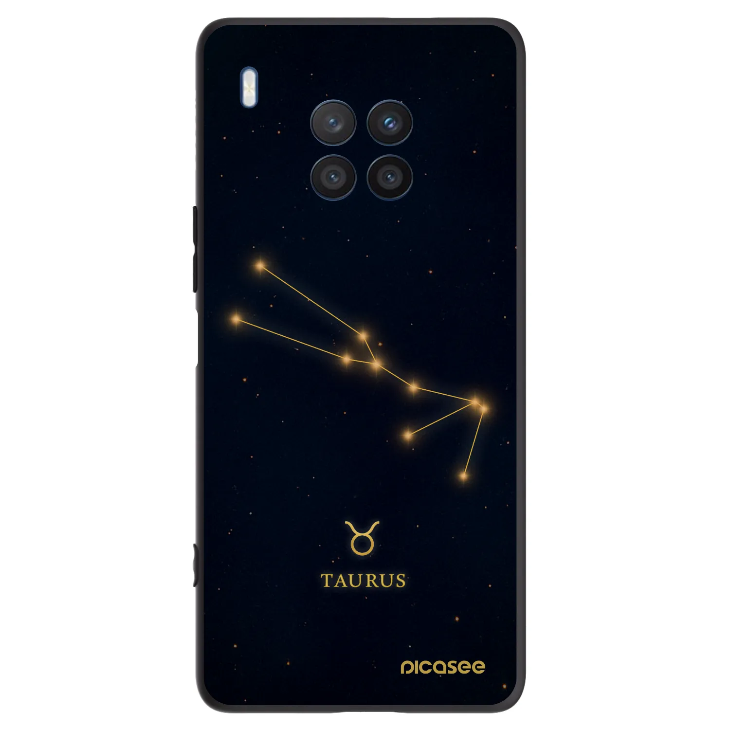 Picasee silikónový čierny obal pre Honor 50 Lite - TAURUS