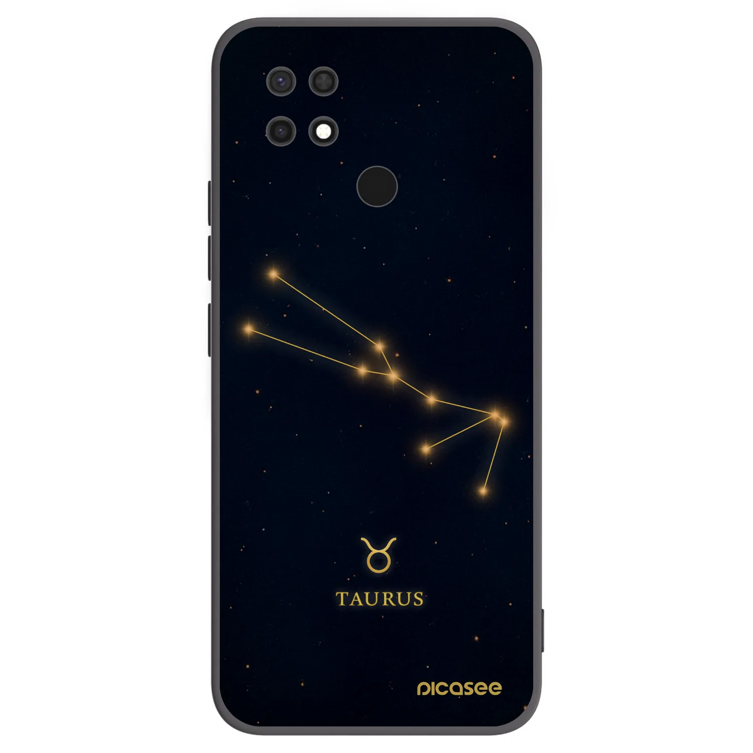 Picasee silikónový čierny obal pre Xiaomi Redmi 10C - TAURUS