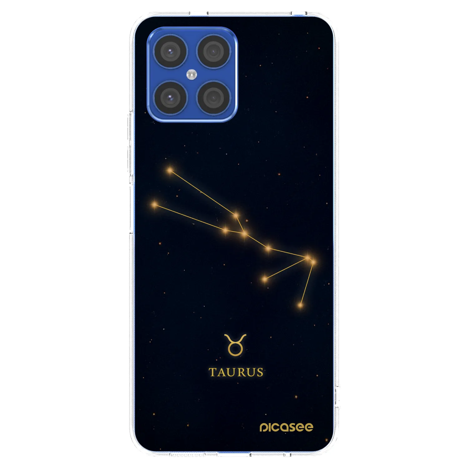 Picasee silikónový prehľadný obal pre Honor X8 4G - TAURUS