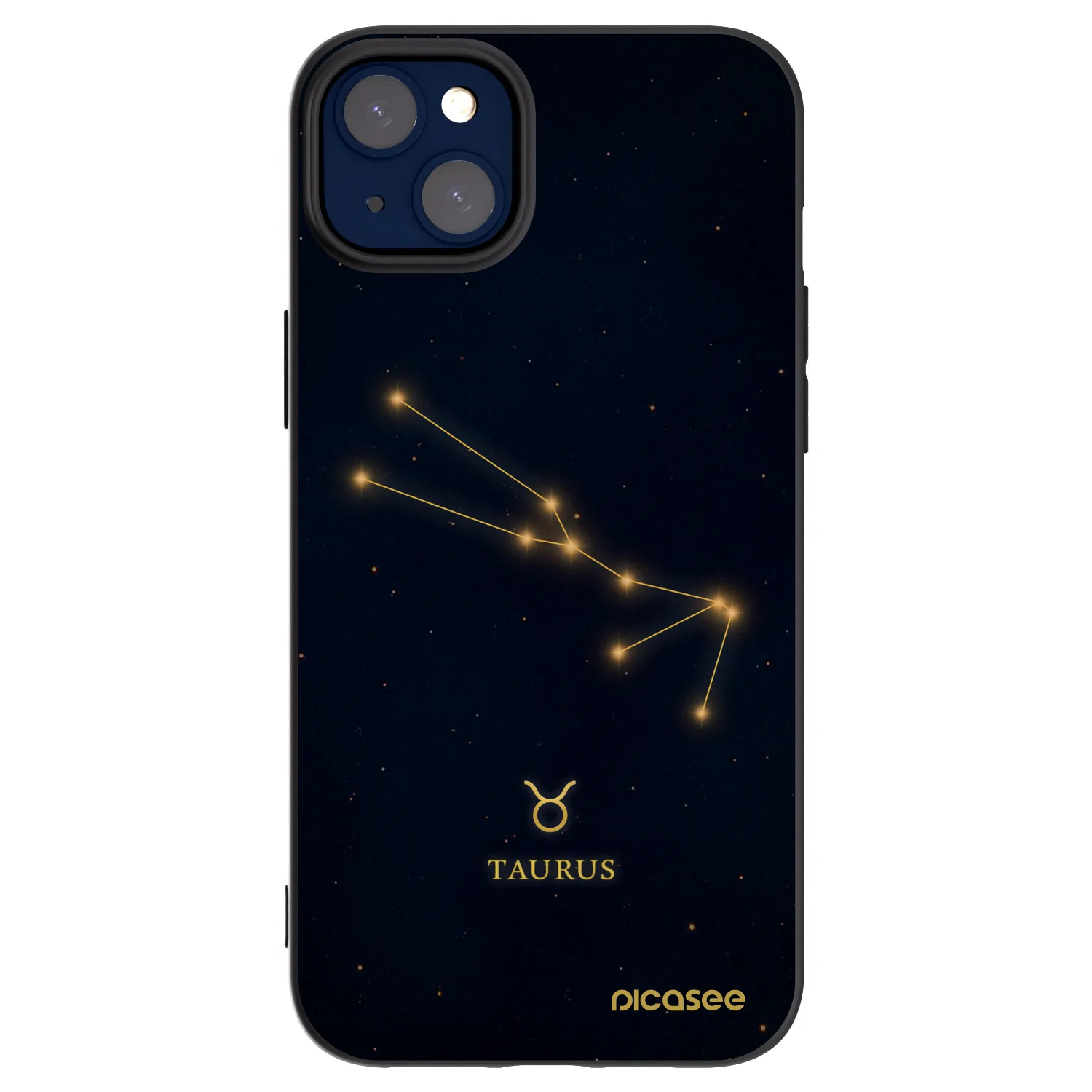Picasee silikónový čierny obal pre Apple iPhone 14 Plus - TAURUS