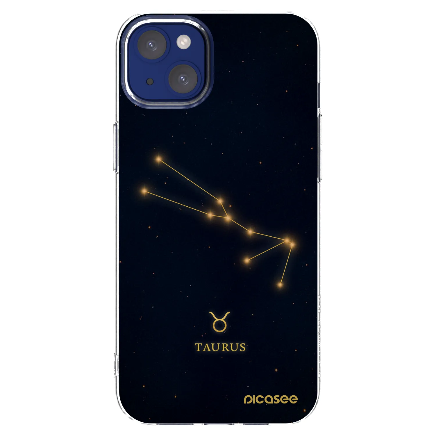 Picasee silikónový prehľadný obal pre Apple iPhone 14 Plus - TAURUS
