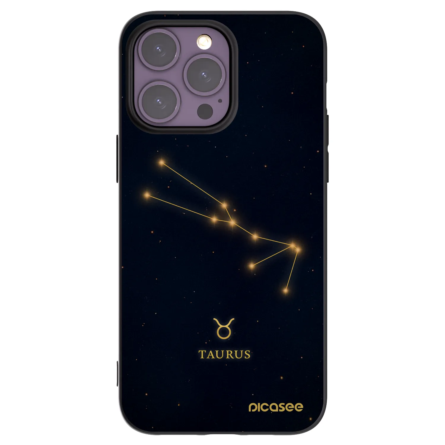 Picasee silikónový čierny obal pre Apple iPhone 14 Pro Max - TAURUS