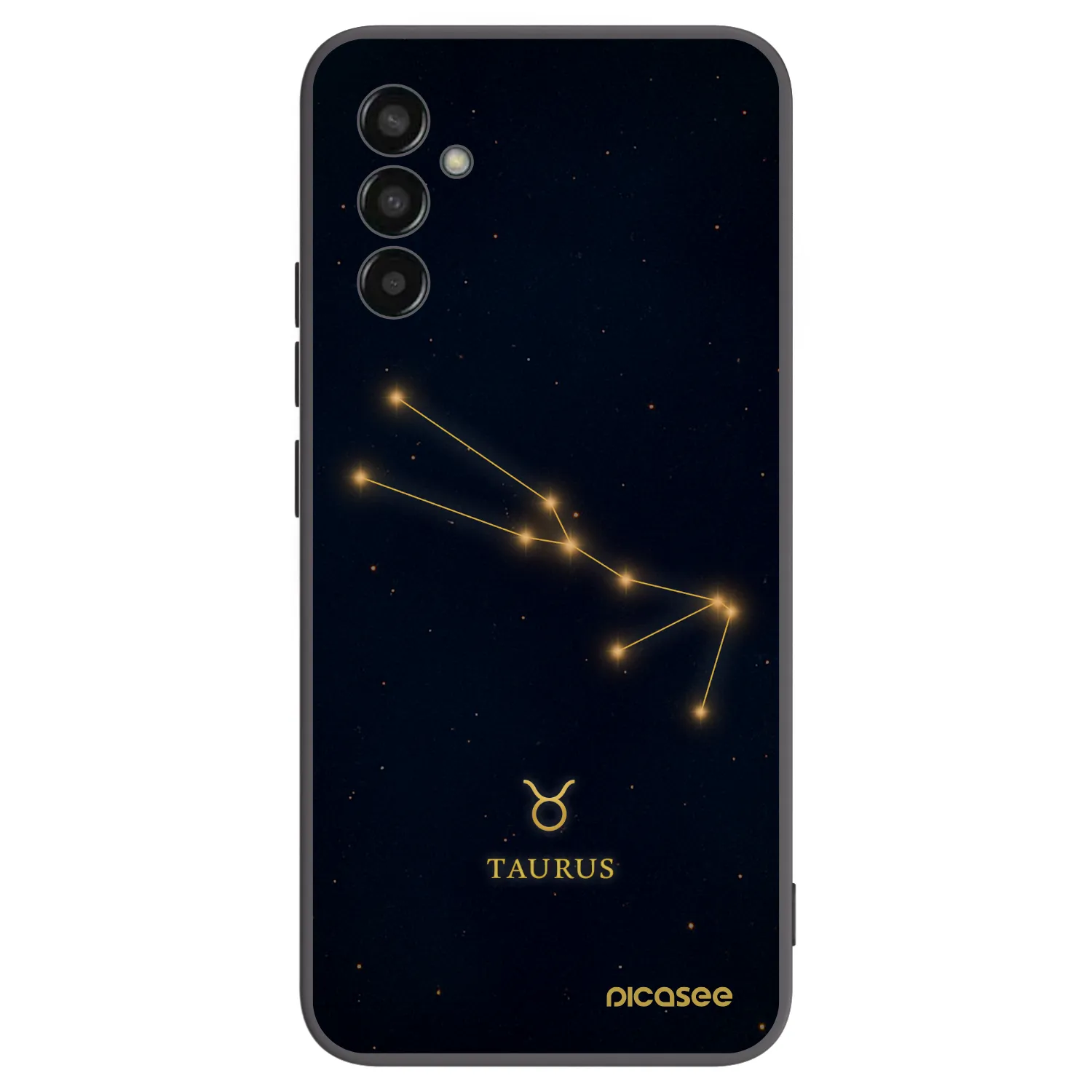 Picasee silikónový čierny obal pre Samsung Galaxy M13 M135F - TAURUS