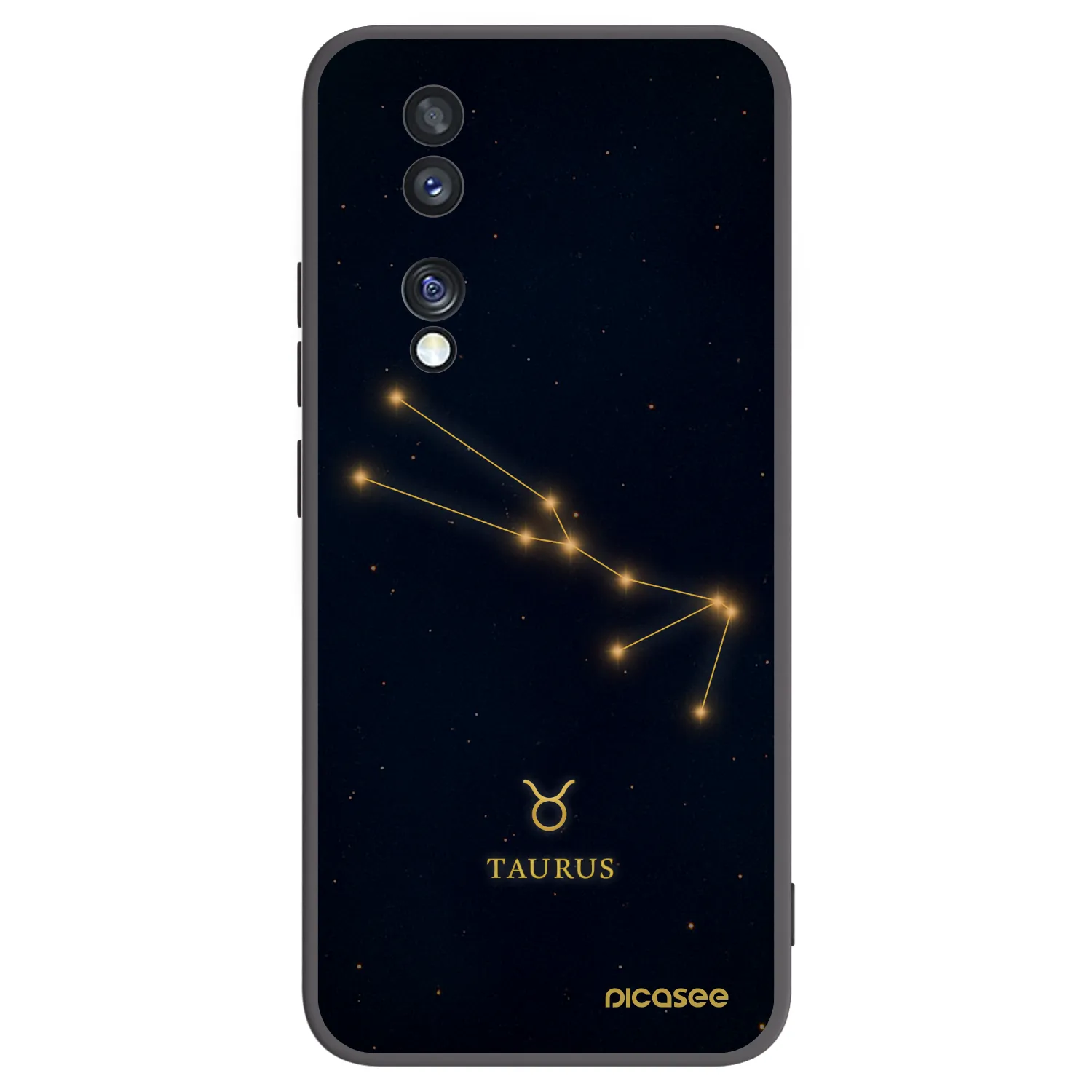 Picasee silikónový čierny obal pre Honor 70 - TAURUS