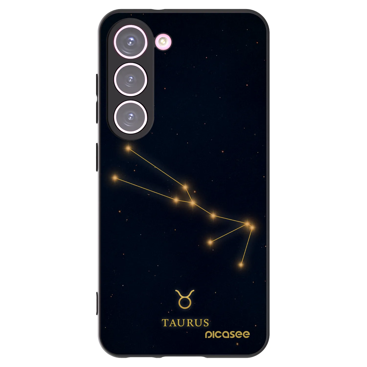 Picasee silikónový čierny obal pre Samsung Galaxy S23 5G - TAURUS