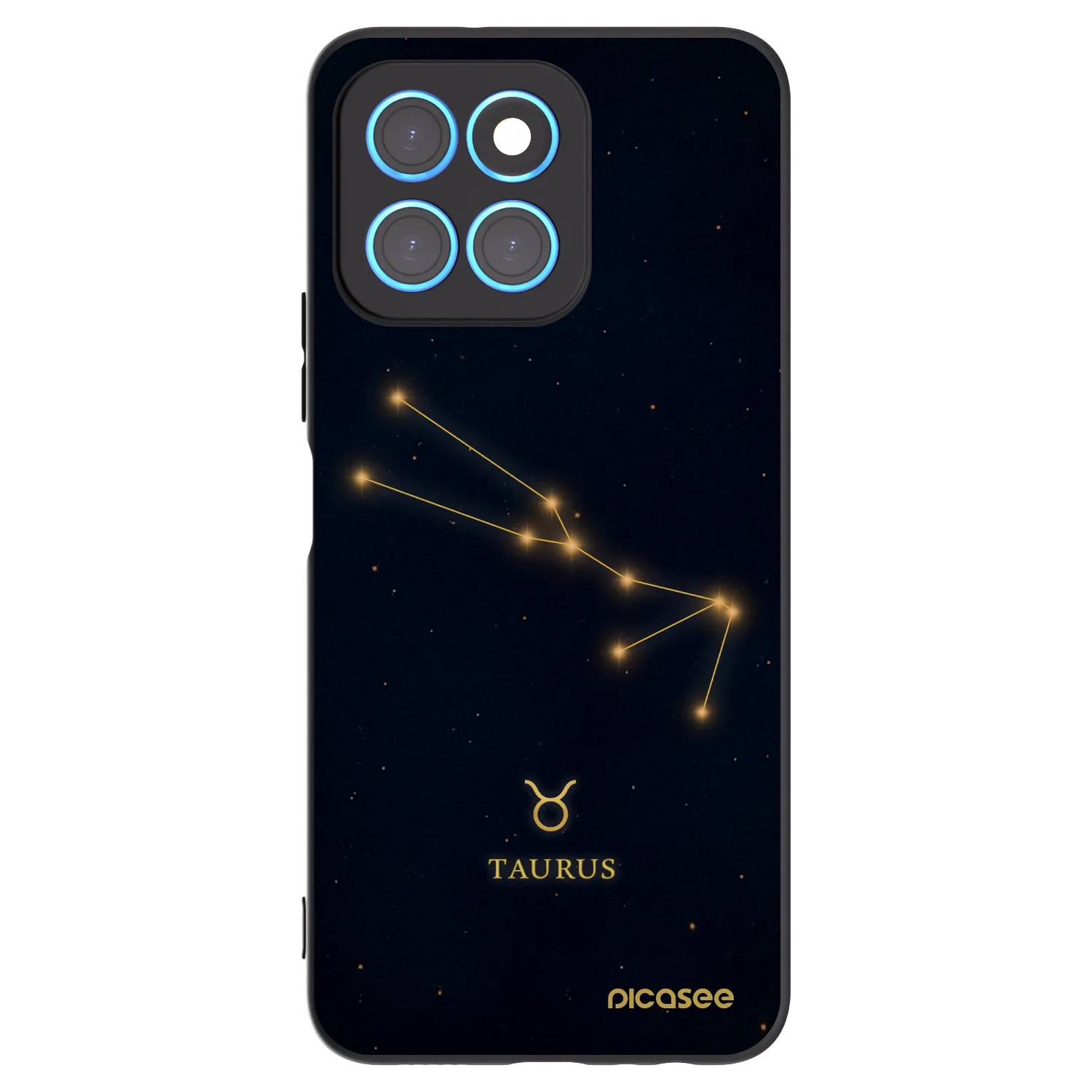 Picasee silikónový čierny obal pre Honor X8 5G - TAURUS
