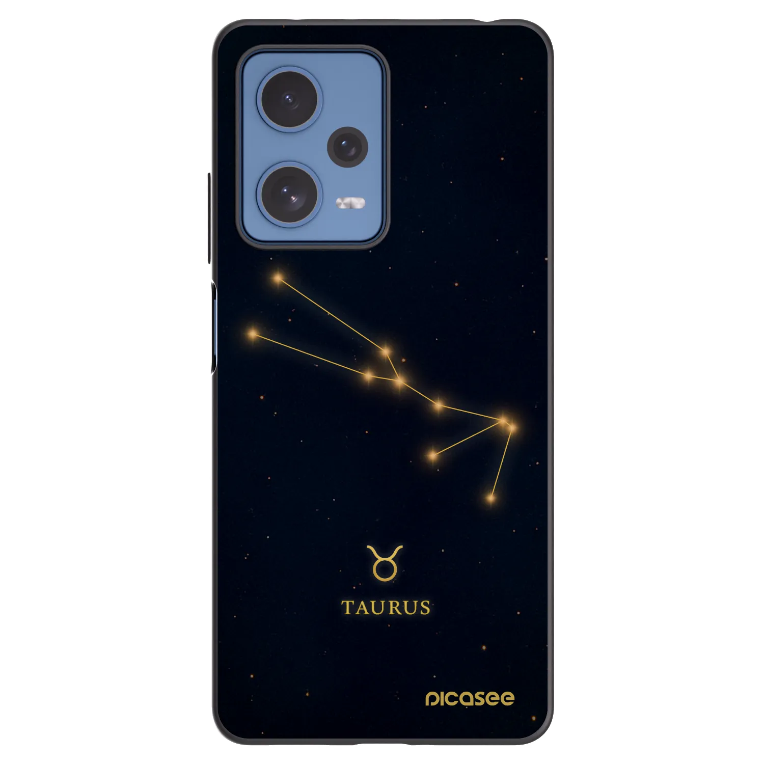Picasee silikónový čierny obal pre Xiaomi Redmi Note 12 Pro 5G - TAURUS