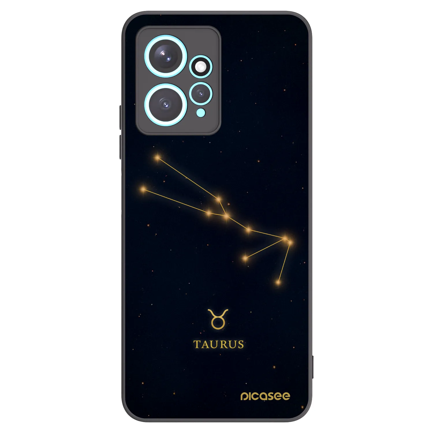 Picasee silikónový čierny obal pre Xiaomi Redmi Note 12 4G - TAURUS