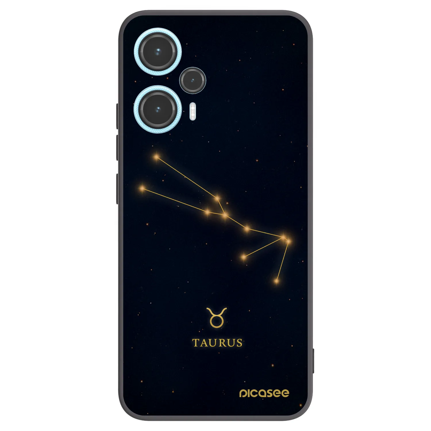 Picasee silikónový čierny obal pre Xiaomi Poco F5 - TAURUS
