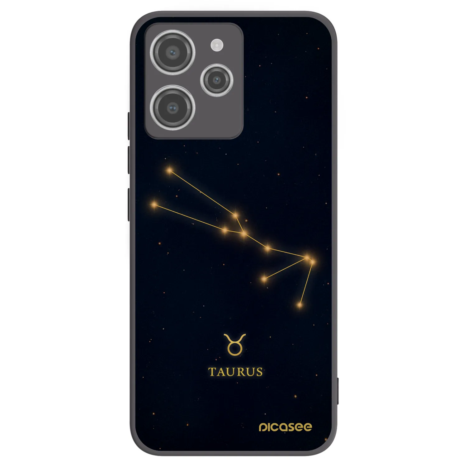 Picasee silikónový čierny obal pre Xiaomi Redmi 12 4G - TAURUS