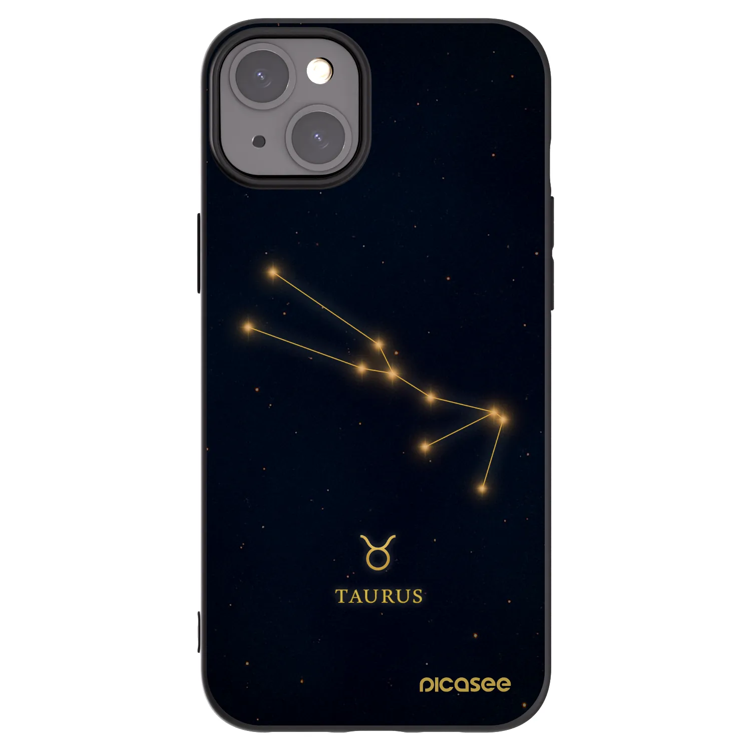 Picasee silikónový čierny obal pre Apple iPhone 15 Plus - TAURUS