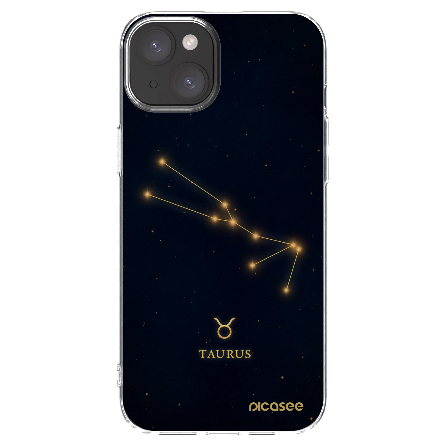 Picasee silikónový prehľadný obal pre Apple iPhone 15 Plus - TAURUS