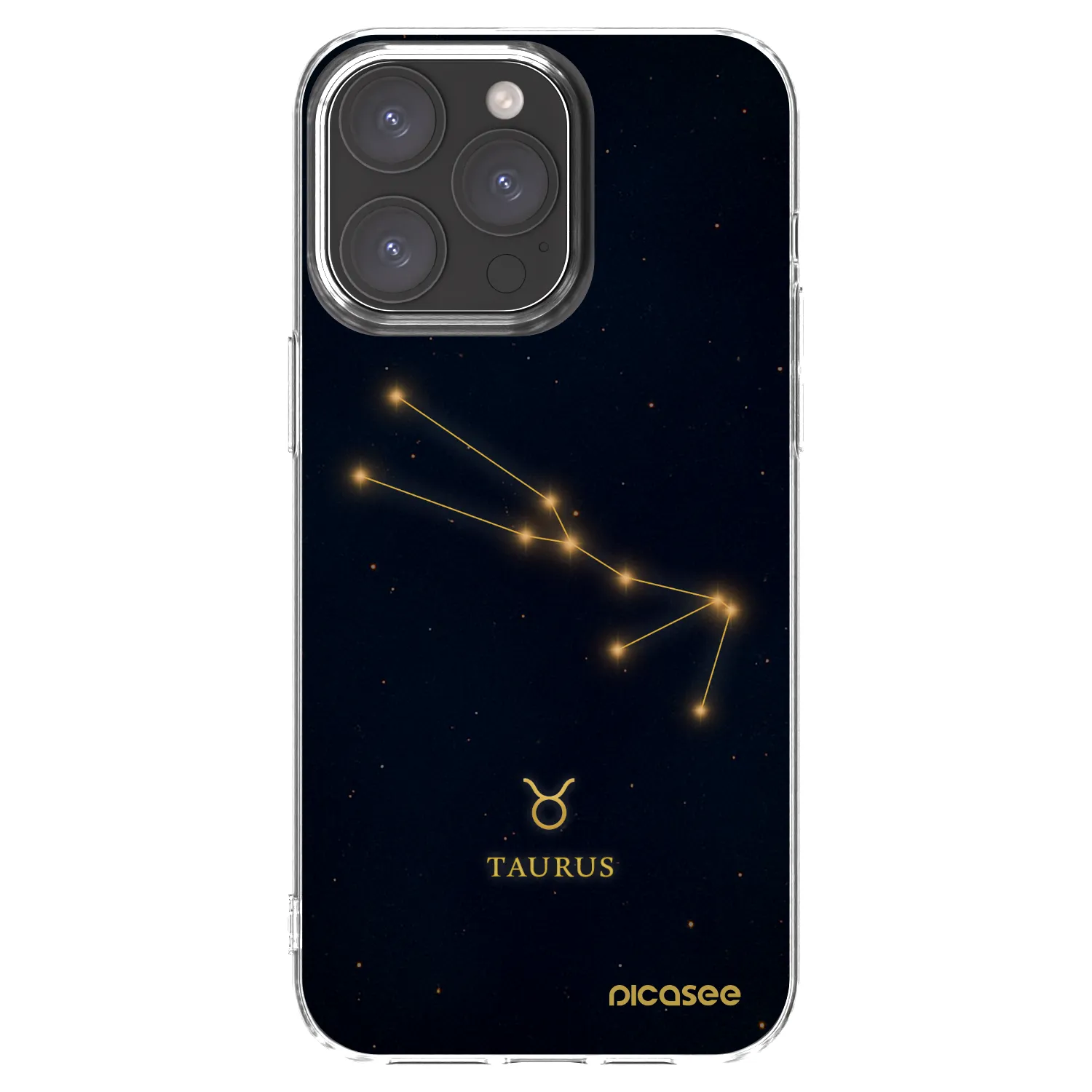 Picasee silikónový prehľadný obal pre Apple iPhone 15 Pro Max - TAURUS