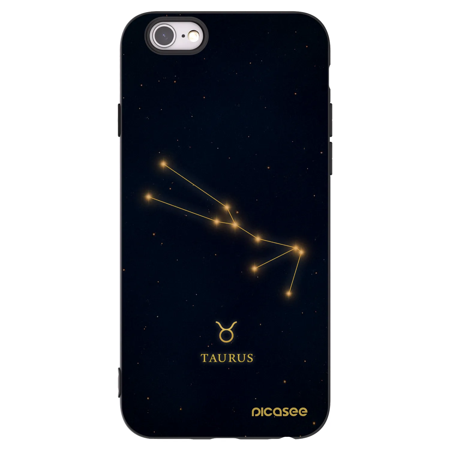 Picasee silikónový čierny obal pre Apple iPhone 6/6S - TAURUS