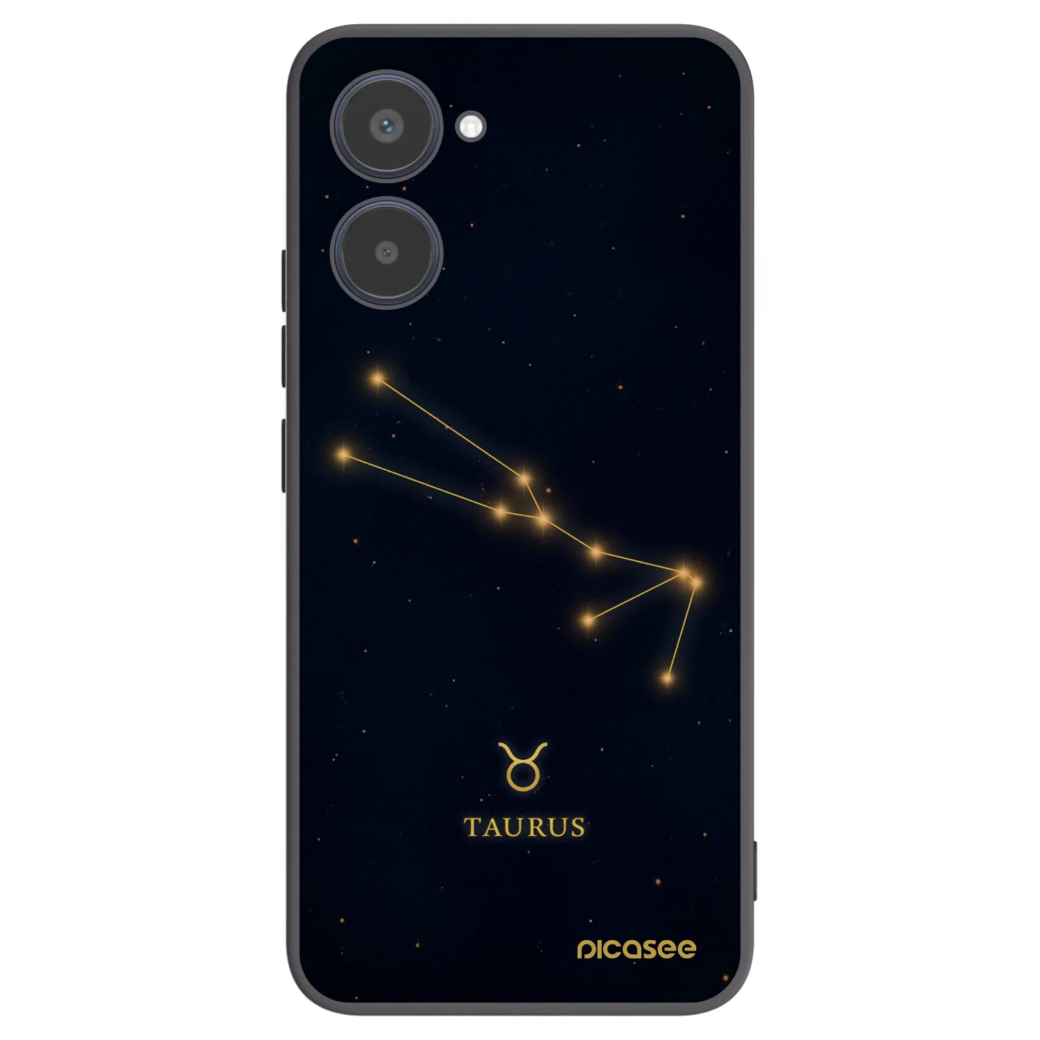 Picasee silikónový čierny obal pre Realme 10 4G - TAURUS