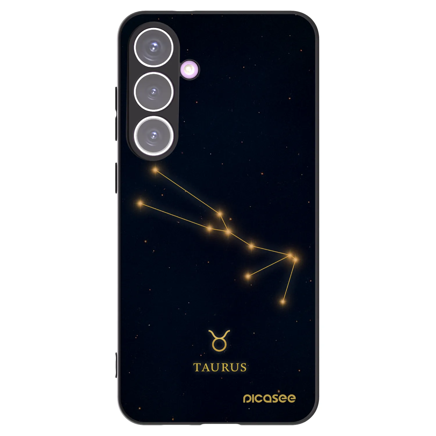 Picasee silikónový čierny obal pre Samsung Galaxy S24+ S926B 5G - TAURUS