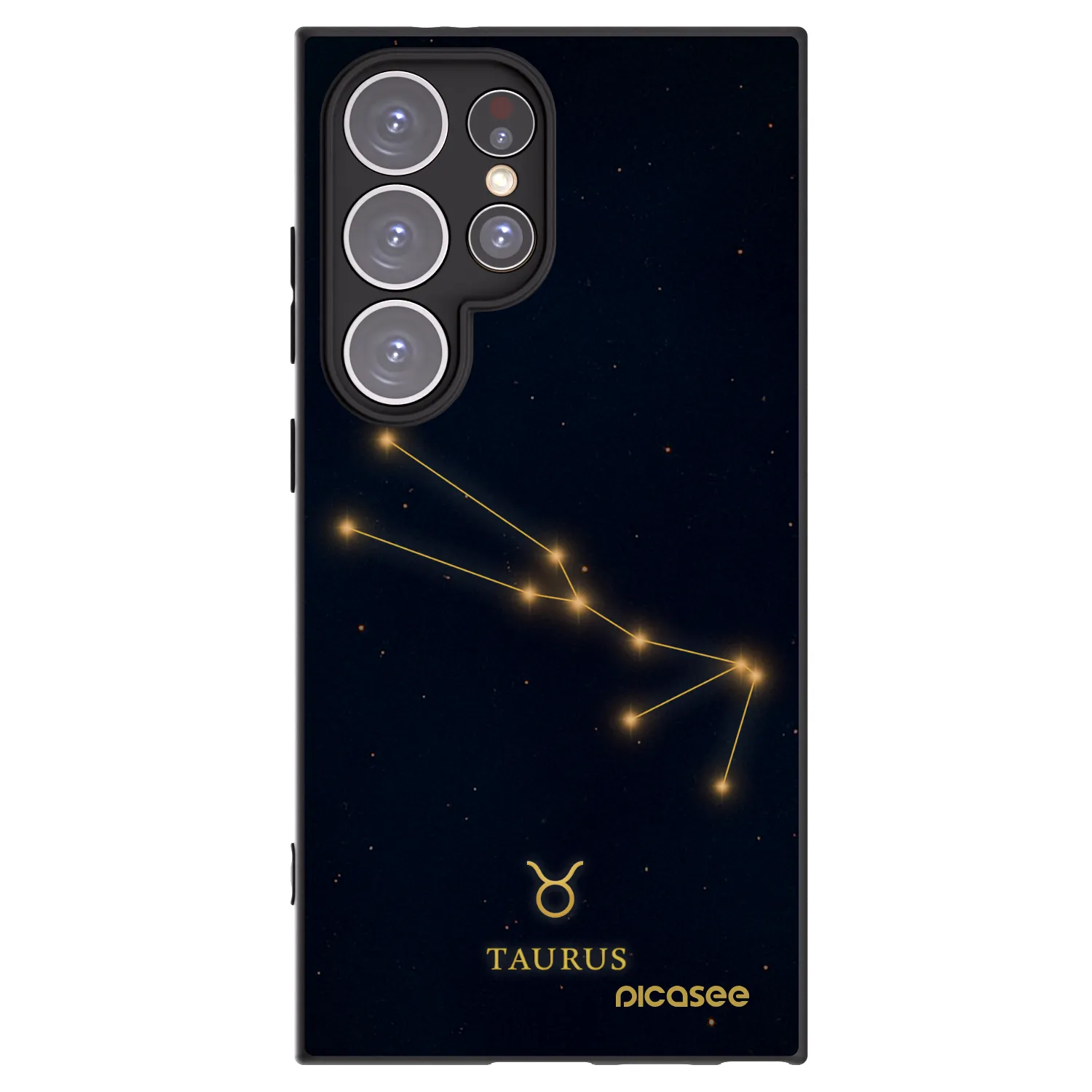 Picasee silikónový čierny obal pre Samsung Galaxy S24 Ultra S928B 5G - TAURUS