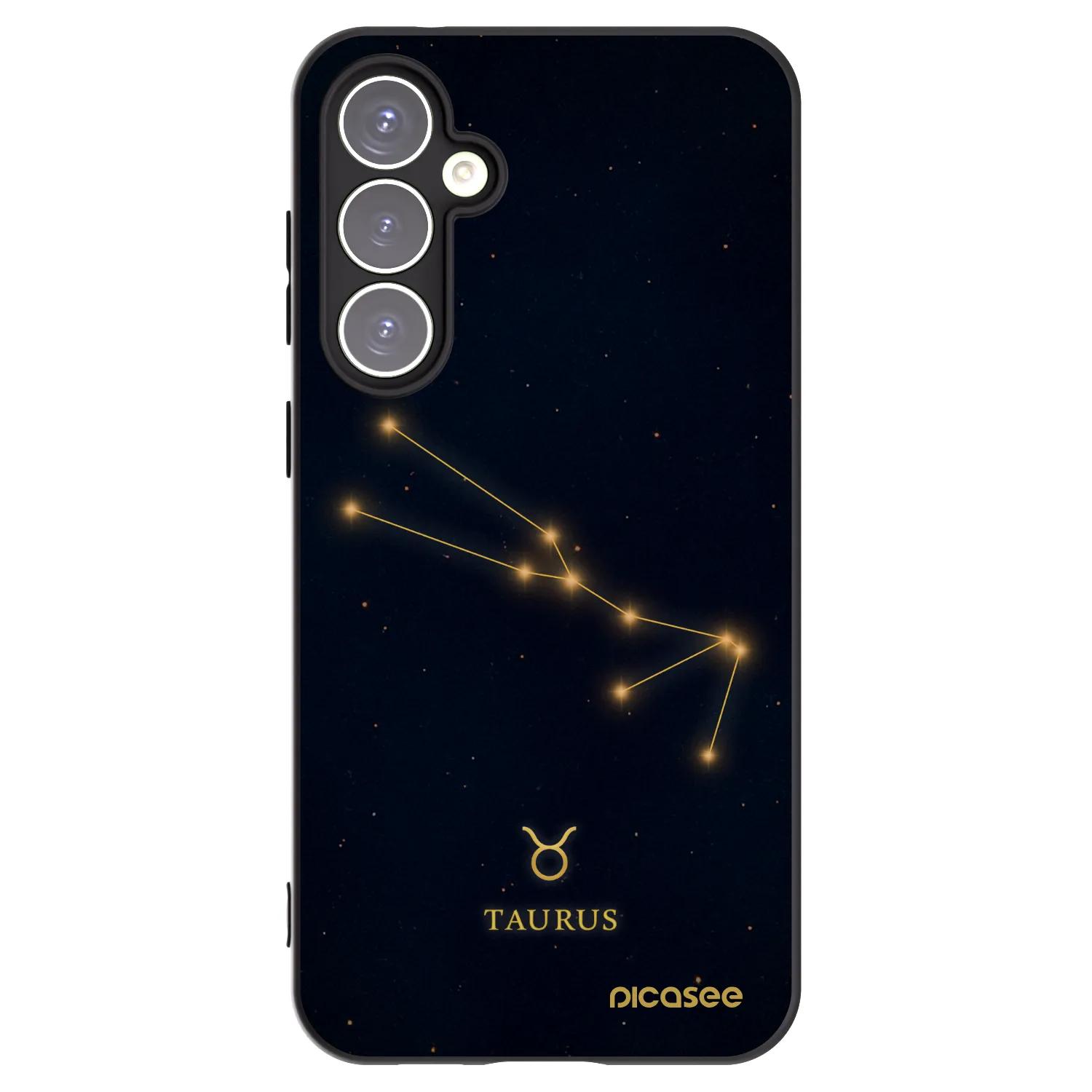 Picasee silikónový čierny obal pre Samsung Galaxy S23 FE S711B - TAURUS