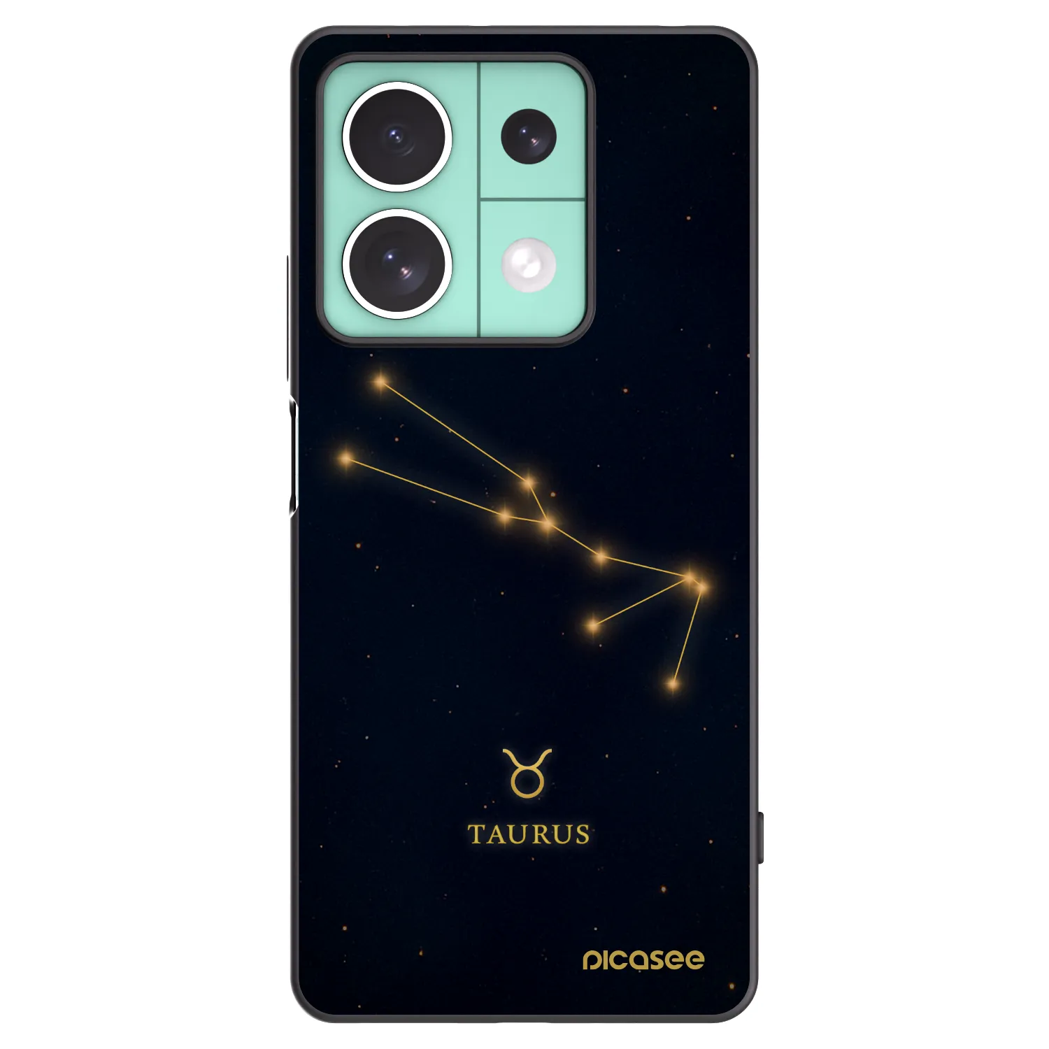 Picasee silikónový čierny obal pre Xiaomi Redmi Note 13 5G - TAURUS