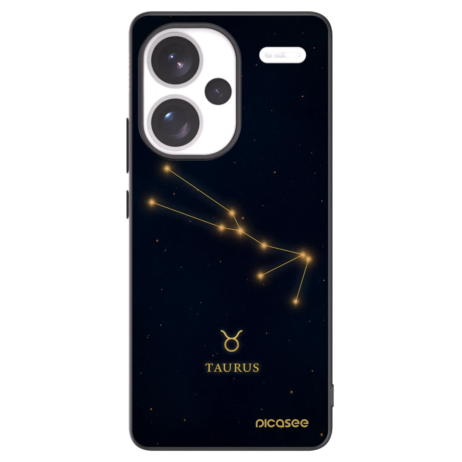 Picasee silikónový čierny obal pre Xiaomi Redmi Note 13 Pro+ 5G - TAURUS