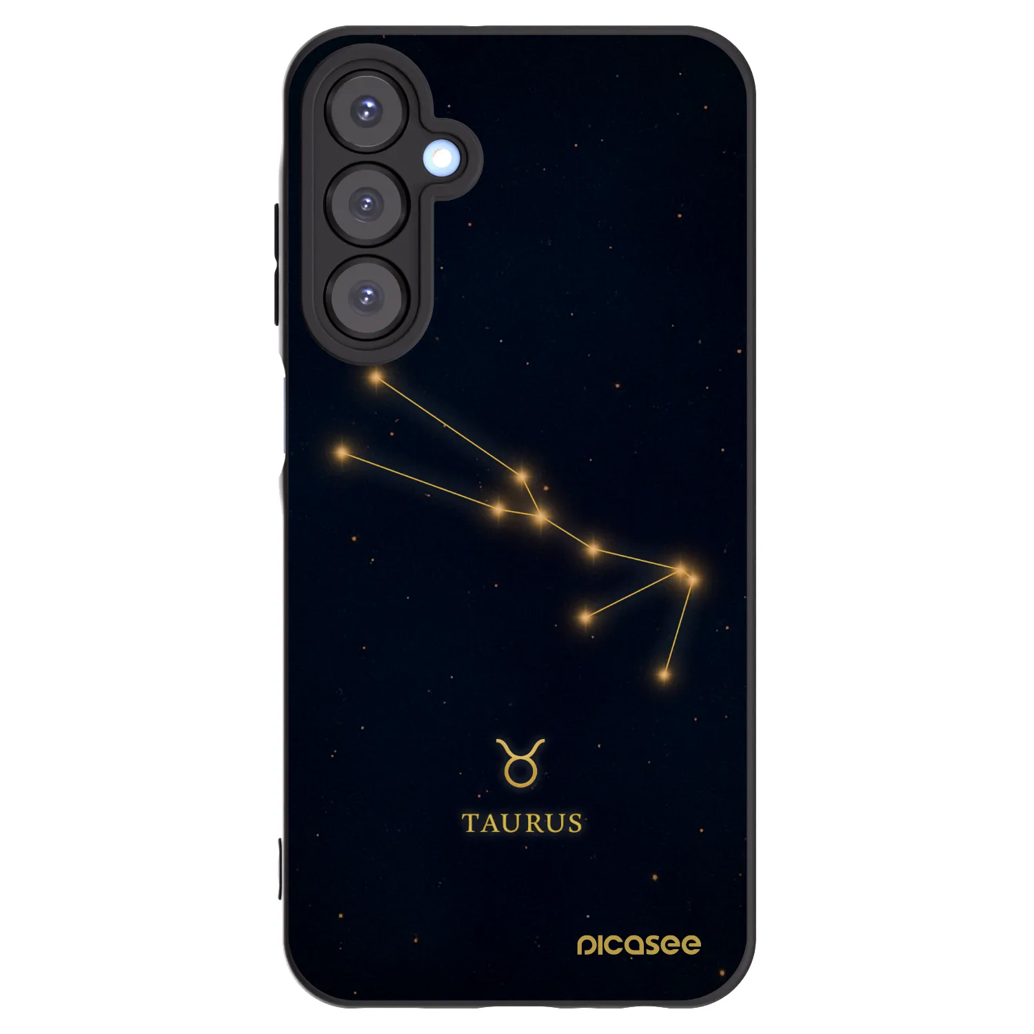 Picasee silikónový čierny obal pre Samsung Galaxy A25 A256B 5G - TAURUS