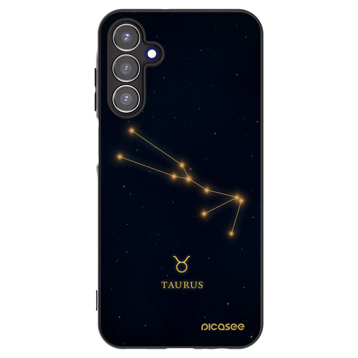 Picasee silikónový čierny obal pre Samsung Galaxy A15 A155F 4G - TAURUS