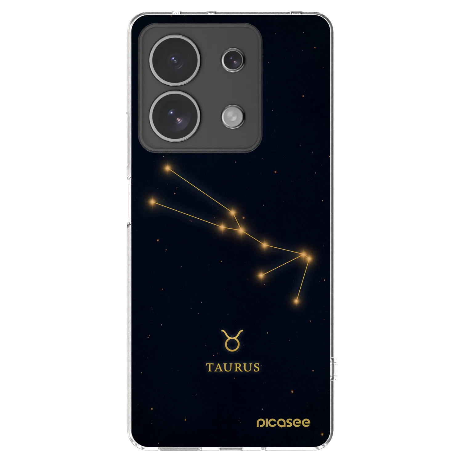 Picasee silikónový prehľadný obal pre Xiaomi Redmi Note 13 4G - TAURUS